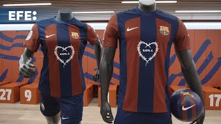 El Barça y Spotify lanzan una camiseta exclusiva con el logo de Karol G para el clásico contra el Re [upl. by Follmer]