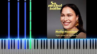 Ingen annan rör mig som du  Molly Hammar  Piano Tutorial [upl. by Gonnella260]