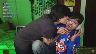 SRPAY Kissed Rachit on Stream 😘 [upl. by Norrehs651]