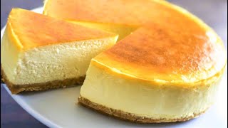 Simple New York Style Cheese Cake  Cheesecake Recipe Easy [upl. by Garibull61]