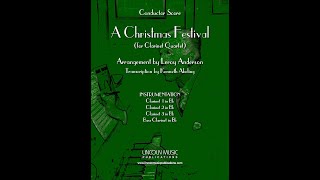 A Christmas Festival for Clarinet Quartet [upl. by Otrevire]