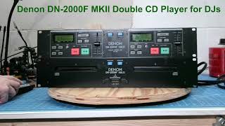 Demo of Denon DN2000F MKII DJ Double CD Player [upl. by Rahsab]