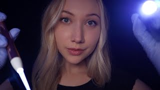 ASMR Cranial Nerve Exam in the DARK lots of bright light triggers⚡️ [upl. by Aisatsana709]