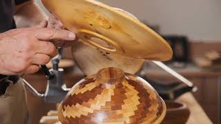 Bowl Turning with Allan  Part 2  Mounting the blank [upl. by Ahsikat303]