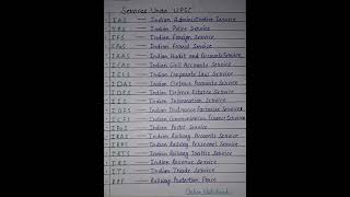 Services under UPSC  UPSC Job lists  Job types in upsc shorts viralvideo viral [upl. by Rhys]