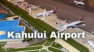 Kahului Maui Hawaii 1400 Scale REPLICA Airport Update [upl. by Ueik]