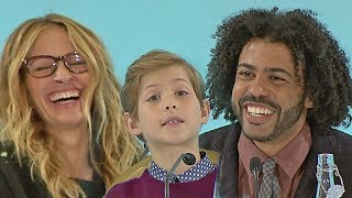 Wonder  full press conference with Julia Roberts Owen Wilson Daveed Diggs 2017 [upl. by Airdnalahs]