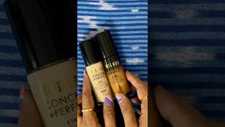 Milani Conceal  Perfect Liquid Foundation shade Nude amp Amber Swatches viral fyp trending shorts [upl. by Melgar]