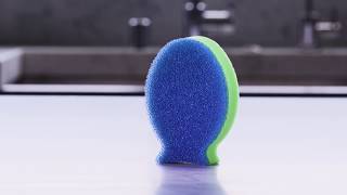 DishFish™ Dual Scrubber Sponge Commercial  1 Minute [upl. by Nobel298]