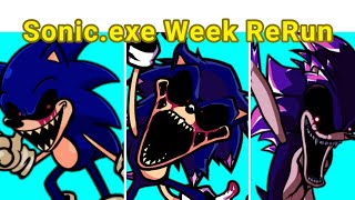 Friday Night Funkin Vs Sonicexe ReRun Week FNF modSonicexeCreepypasta [upl. by Eveline660]