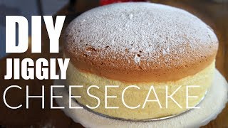 DIY JIGGLY Japanese Cotton CHEESECAKE Recipe  You Made What [upl. by Nnaeiram985]