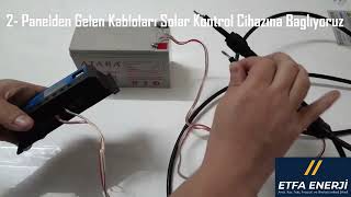 5 DAKİKADA GÜNEŞ PANELİ KURULUMU  ETFA ENERJİ Solar panel installation in 5 minutes Solar Energy [upl. by Ynotna851]