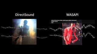 XBMC DirectSound VS WASAPI Waveform Visualizations [upl. by Nevur]