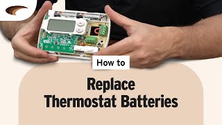 How to Replace Thermostat Batteries [upl. by Saidnac716]