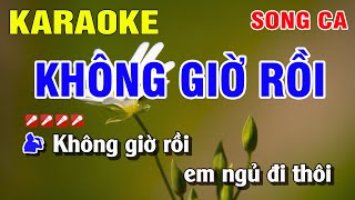 Karaoke Không Giờ Rồi Song Ca Nhạc Sống  Nguyễn Linh [upl. by Wobniar910]