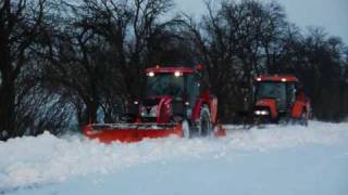 Zimní údržba traktory Zetor a CASE [upl. by Gnuhp]