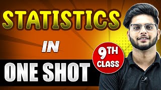 STATISTICS in 1 Shot  FULL Chapter Coverage ConceptsPYQs  Class 9th Maths [upl. by Atteloc]