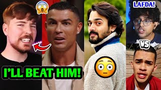 WAR IS ON Ronaldo CHALLENGES MrBeast 😱🔥 Bhuvan Bam Honey Singh Total Gaming AP Dhillon GOAT [upl. by Yelsnia]