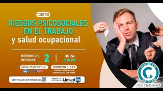 📚CURSO🎯RIESGOS PSICOSOCIALES EN EL TRABAJO Y SALUD OCUPACIONAL🤕 [upl. by Gove]