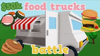 FOOD TRUCK BUILD BATTLE in BLOXBURG [upl. by Goldy]