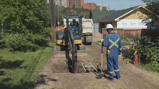 ATCO How to Expose a Natural Gas Line with an Excavator [upl. by Atsirk]