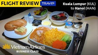 Vietnam Airlines Business Class Kuala Lumpur to Hanoi  Travip Flight Review [upl. by Arlen]