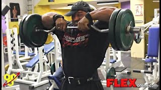 Roelly Winklaars Shoulders Training On The Road to the Olympia 2012 Part 1 [upl. by Llertnad]