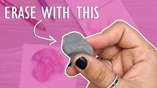 How To Use a KNEADED ERASER with COLORED PENCIL [upl. by Ecylla]