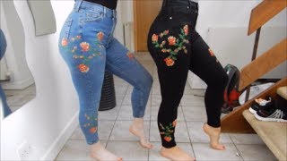 Matching Jeans Haul  Topshop [upl. by Amsirhc225]