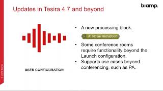 Biamp AI Noise Reduction amp Deverberation in Tesira Webinar [upl. by Anairb328]