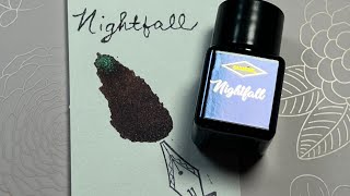 Christmas in July Diamine Inkvent 2023  Day 5  Nightfall [upl. by Darlene]