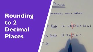 2 Decimal Places How To Round Any Number Off To 2 Decimal Places [upl. by Merrell]