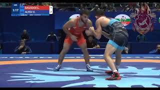 Gadjimurad Rashidov RUS  Haji Aliyev AZE wrestling [upl. by Eedia]