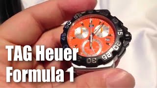 Orange TAG Heuer Formula 1 Quartz Chronograph Watch Review [upl. by Kathlene]