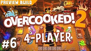 Overcooked 2  6  MINECARTS amp BURRITOS Preview Build Gameplay [upl. by Lledrev928]