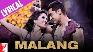 Lyrical  Malang  Song with Lyrics  DHOOM3  Aamir Khan  Katrina Kaif  Pritam  Sameer Anjaan [upl. by Adlen]