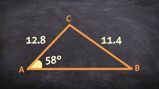 Ambiguous case law of sines two triangles SSA [upl. by Wallie201]