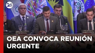 🚨 La OEA convoca a una reunión urgente tras las elecciones en Venezuela [upl. by Avevoneg431]