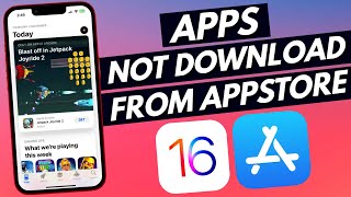 APPS Not Download From App Store  Fix Apps Not Downloading From App Store on iPhone After iOS 1617 [upl. by Suoivart]