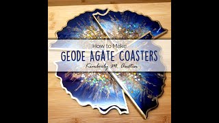 How to Make Geode Agate Resin Coasters [upl. by Tish]