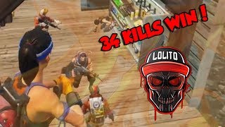 💀 ¡MI MEJOR PARTIDA 34 KILLS WIN 💀  FORTNITE [upl. by Beesley]