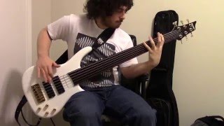 Intronaut  Fast Worms fretless bass cover [upl. by Juakn]