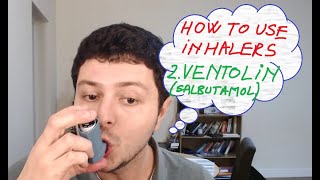 2 How to use inhalers  Ventolin salbutamol [upl. by Arbua]