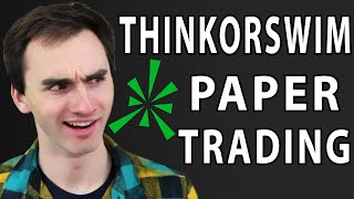 Thinkorswim Paper Trading Stocks Tutorial  Thinkorswim Tutorial [upl. by Anaerdna]