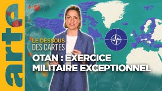 Face à Poutine  lOTAN sentraîne à la guerre  Le dessous des cartes  Lessentiel  ARTE [upl. by Rajiv]