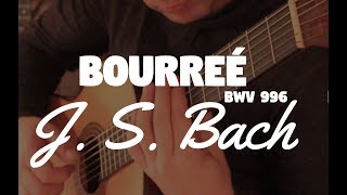 J S Bach  Bourreé BWV 996 by Fabio Lima [upl. by Ettennor]