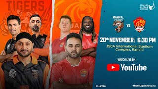 LIVE  Manipal Tigers VS Bhilwara Kings  Legends League cricket 2023  Match 6 [upl. by Laird]