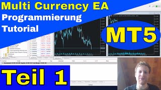 MetaTrader 5 MT5  Aufbau eines Expert Advisor EA  Programmierung Tutorial Teil 1 [upl. by Kalli]