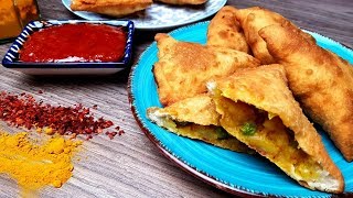 Samosa selber machen I Indische Teigtaschen mit würziger Kartoffelfüllung I Tutorial [upl. by Yeorgi]