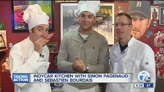 Simon Pagenaud and Sebastien Bourdais bring French cooking to Detroit [upl. by Dimmick]